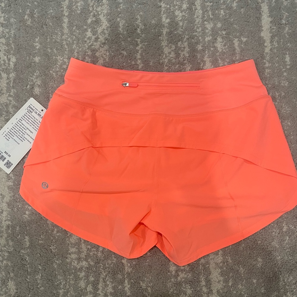 Lululemon Speed up High Rise Lined Short “4”